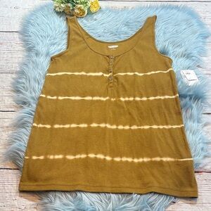 NWT Old Navy Dip Dye Ribbed Tank Top sz XL